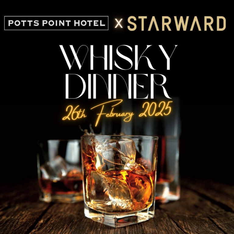 Potts Point Hotel X Starward Whisky Dinner